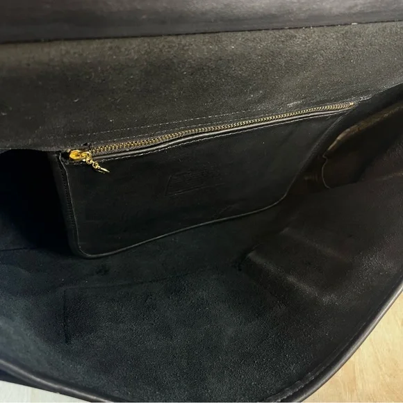 Vintage Coach Court Top Handle Bag 5285 Black USA Turnlock Full Grain Leather - Picture 13 of 16